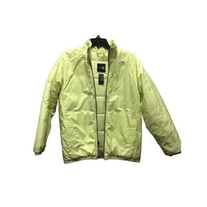 The North Face Girls Neon Yellow Lightweight Packable Puffer Jacket Coat Size XL